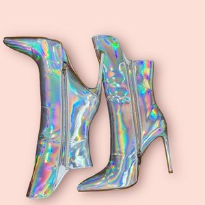 Metallic boots